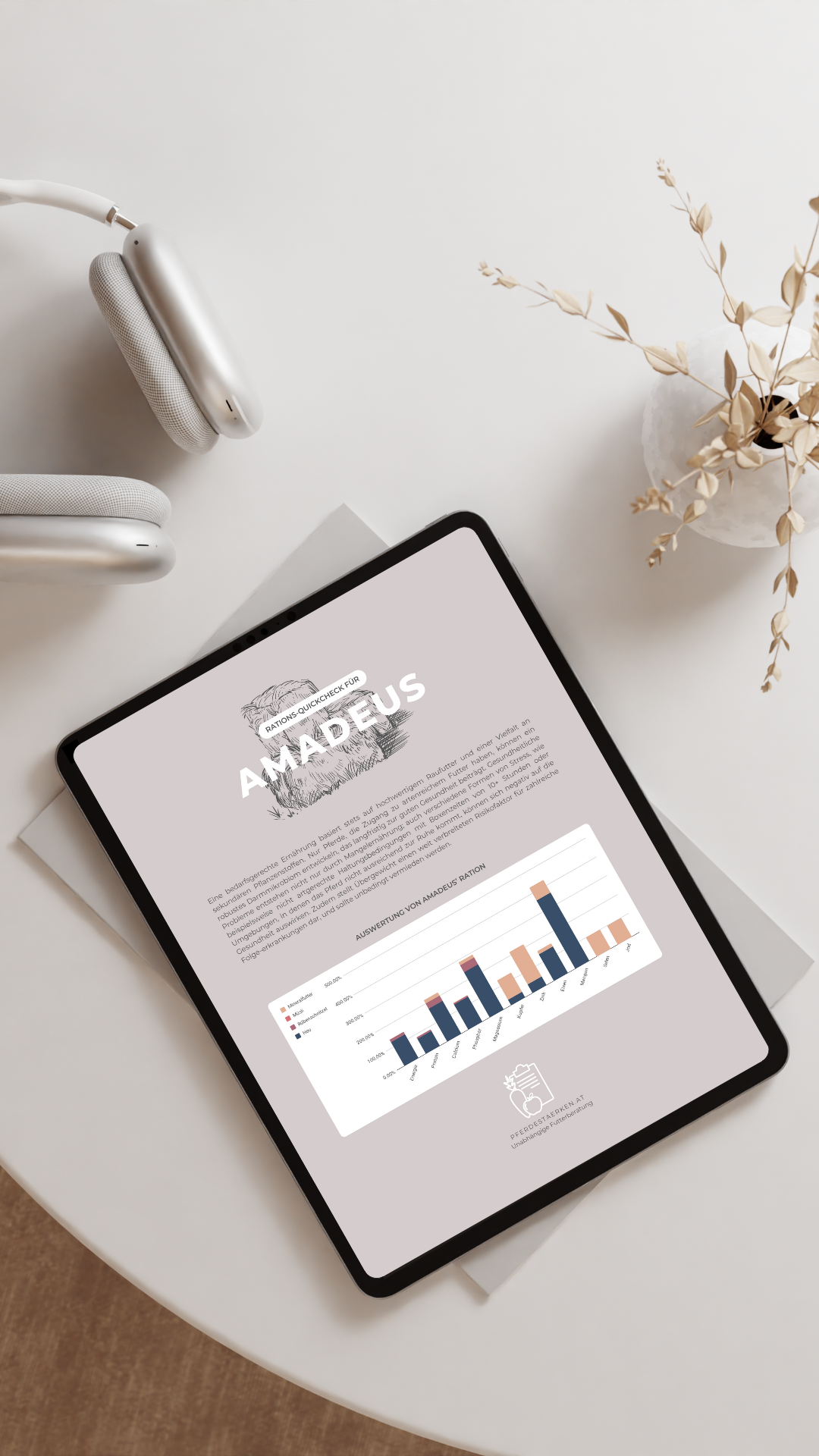 Minimal Aesthetic Ipad On The Table Mockup Instagram Story